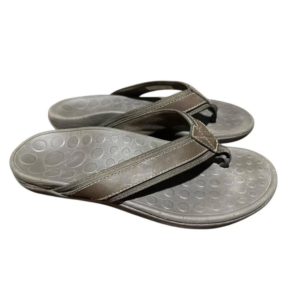 VIONIC Tide II Thong Flip Flop Sandals Size 9 WOMENS Shoes‎ Brown #S8-5